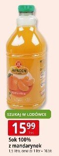 Sok 100% z mandarynek Jafaden promocja w Leclerc