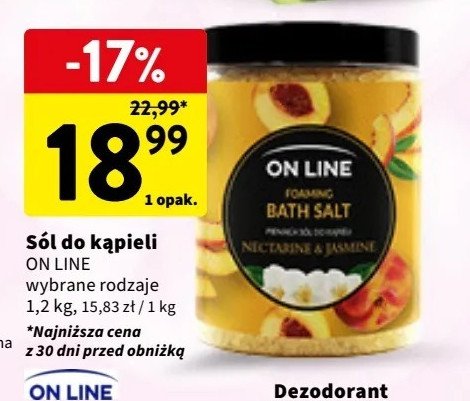 Sól pieniąca do kąpieli nectarine & jasmine On line promocja