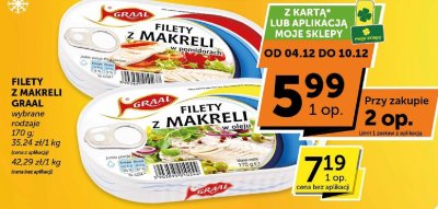 Filety z makreli Graal wybrane rodzaje promocja w ABC
