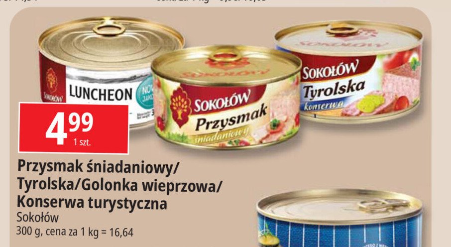 Luncheon meat premium Sokołów promocja