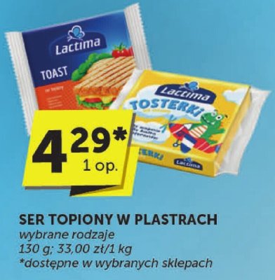 Ser topiony Lactima Toast promocja w Groszek