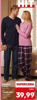 Piżama OYANDA lub TOWNLAND różne kolory i wzory promocja w Kaufland