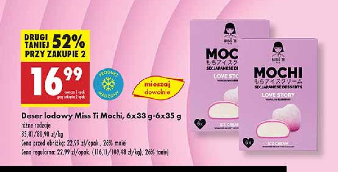 Lody mochi love story Miss ti promocja