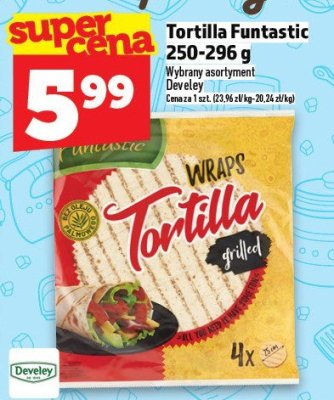 Tortilla Funtastic 250-296 g Develey promocja w TOPAZ