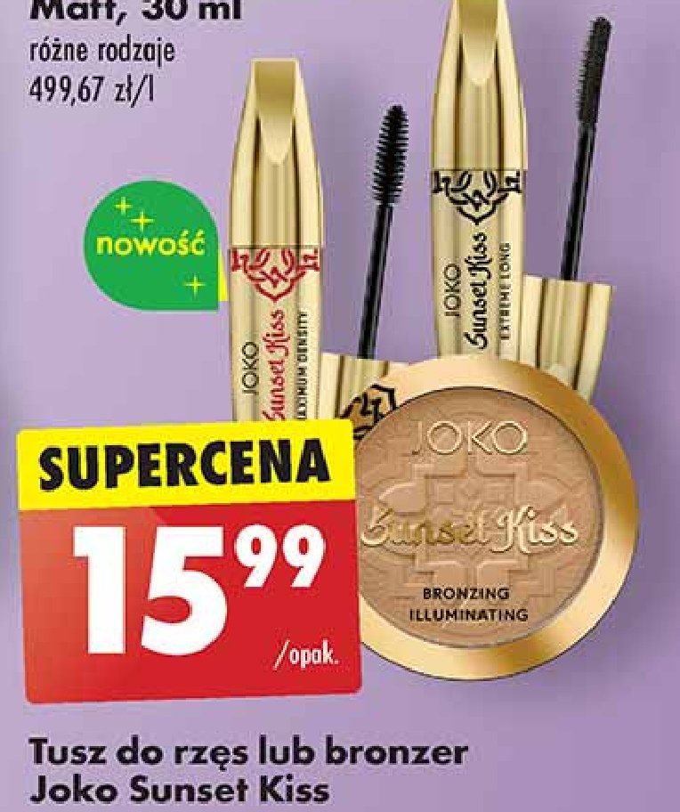 Tusz sunset kiss Joko Joko make-up promocja w Biedronka