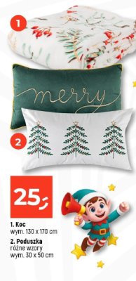 Poduszka różne wzory wym. 30 x 50 cm promocja w Dealz