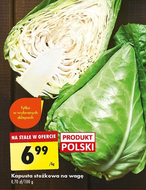 Kapusta stożkowa promocja