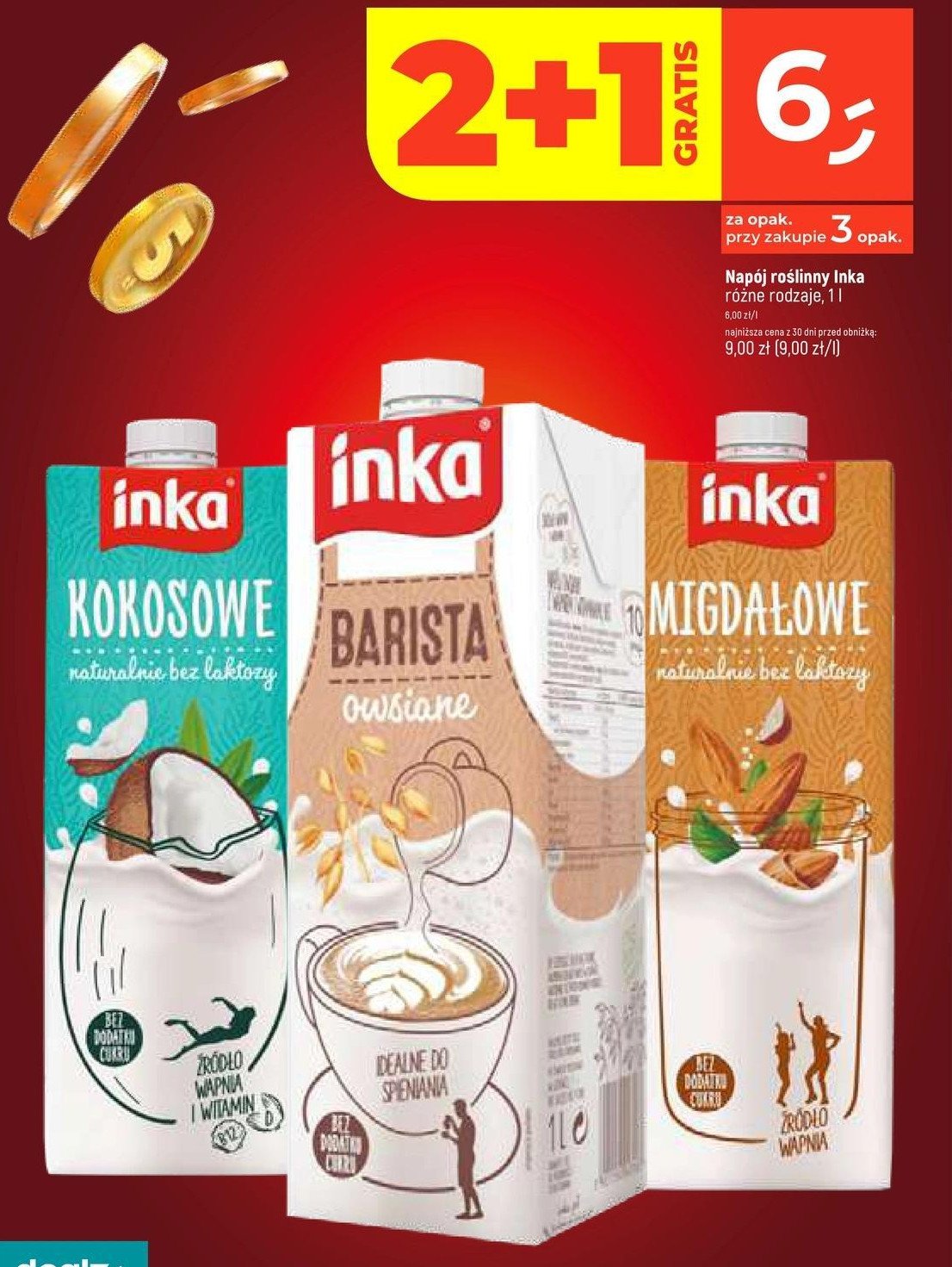 Napój owsiany barista Inka owsiane Inka dobra w swej naturze promocja w Dealz