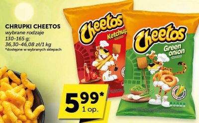 Chipsy Cheetos wybrane rodzaje promocja w Euro Sklep
