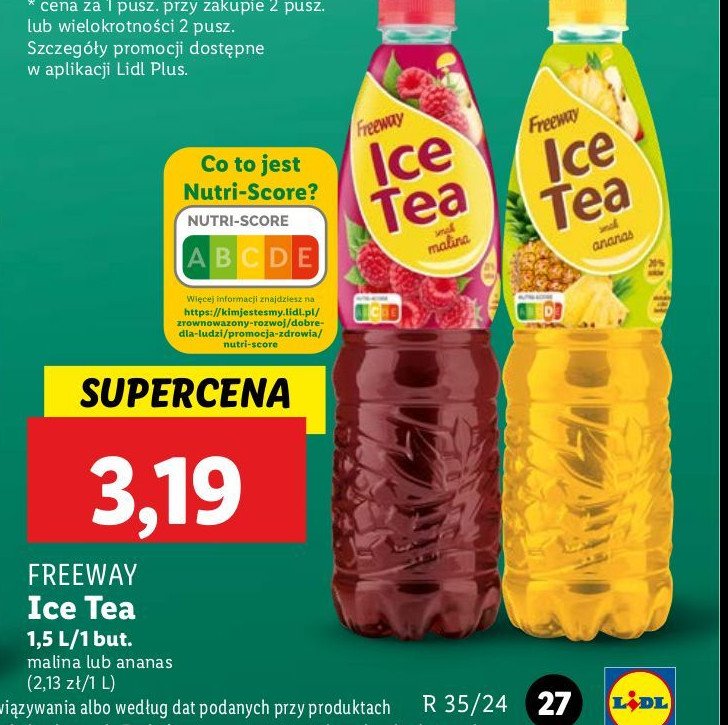 Herbata mrożona ananas Freeway ice tea promocja