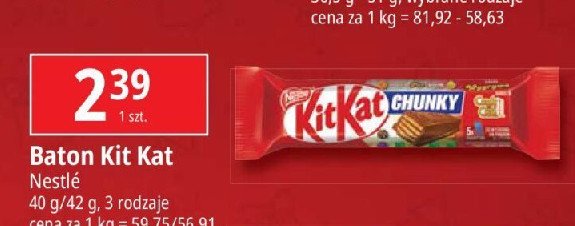 Baton Kitkat chunky peanut butter promocja