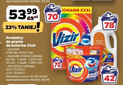 Żel do prania kolorów (różne rodzaje) promocja w Netto