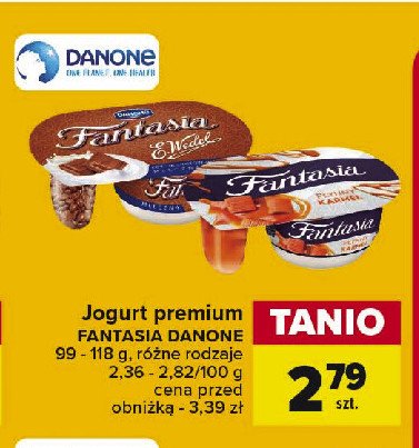 Jogurt z sosem karmelowym Danone fantasia promocja