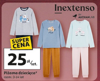 Piżama dziecięca rozm.: 3-14 lat Inextenso promocja w Auchan