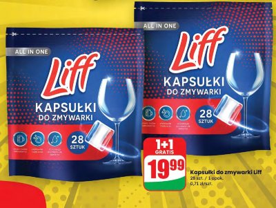 Kapsułki do zmywarki Liff All in One promocja w Dino