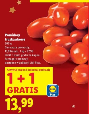 Pomidory truskawkowe promocja w Lidl