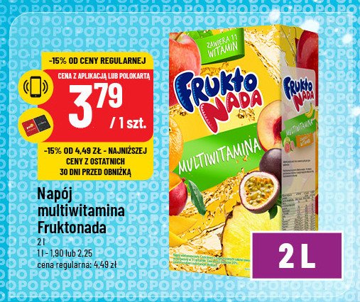 Napój multiwitamina Fruktonada promocja w POLOmarket