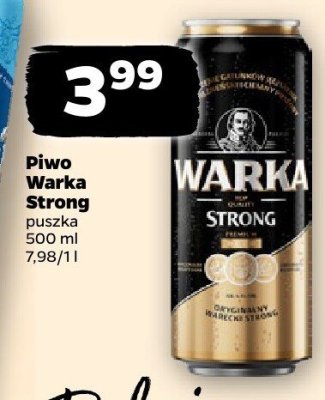 Piwo Warka Strong promocja w Netto