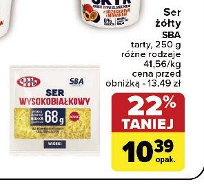 Ser wysokobiałkowy wiórki Mlekovita sba promocja w Carrefour Market