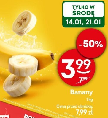Banany promocja w Żabka
