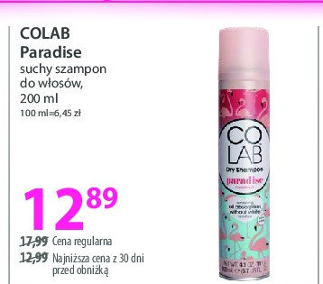 Szampon suchy paradise Colab promocja