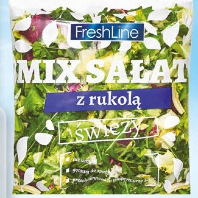 Mix sałat z rukolą FreshLine promocja w Dino