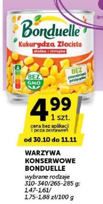 Warzywa konserwowe Bonduelle kukurydza złocista promocja w Euro Sklep