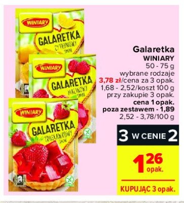 Galaretka malinowa Winiary galaretka promocja