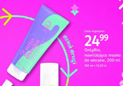 Maska do włosów nawilżająca Only bio Onlybio promocja w Rossmann