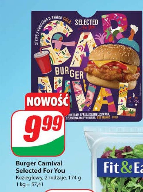 Burger carnival Selected for you promocja