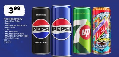 Napój gazowany Mountain Dew, różne rodzaje 330 ml promocja w Netto