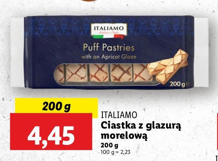 Ciasteczka morelowe Italiamo promocja