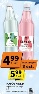 Napój Kinley wybrane rodzaje promocja w ABC