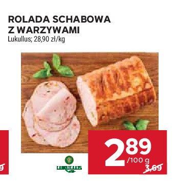 Rolada schabowa z warzywami Lukullus promocja