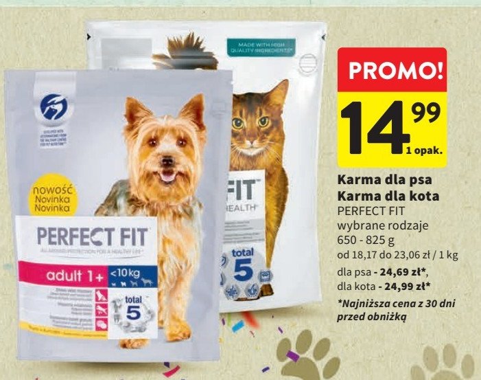 Karma dla psa adult Perfect fit promocja