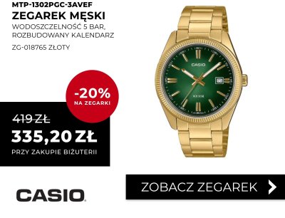 Zegarek męski CASIO MTP-1302PGC-3AVEF złoty promocja w Briju