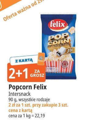 Popcorn Felix Intersnack promocja w Leclerc