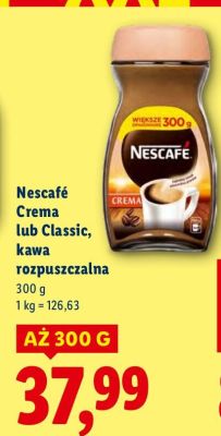 Kawa rozpuszczalna Crema  promocja w Lidl