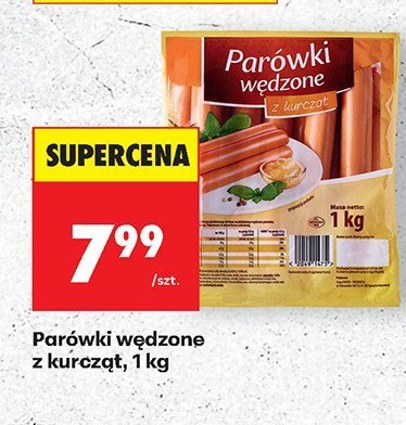 Parówki wędzone z kurcząt promocja w Biedronka