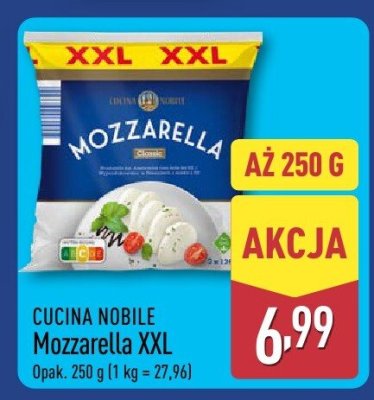 Mozzarella XXL  promocja w Aldi