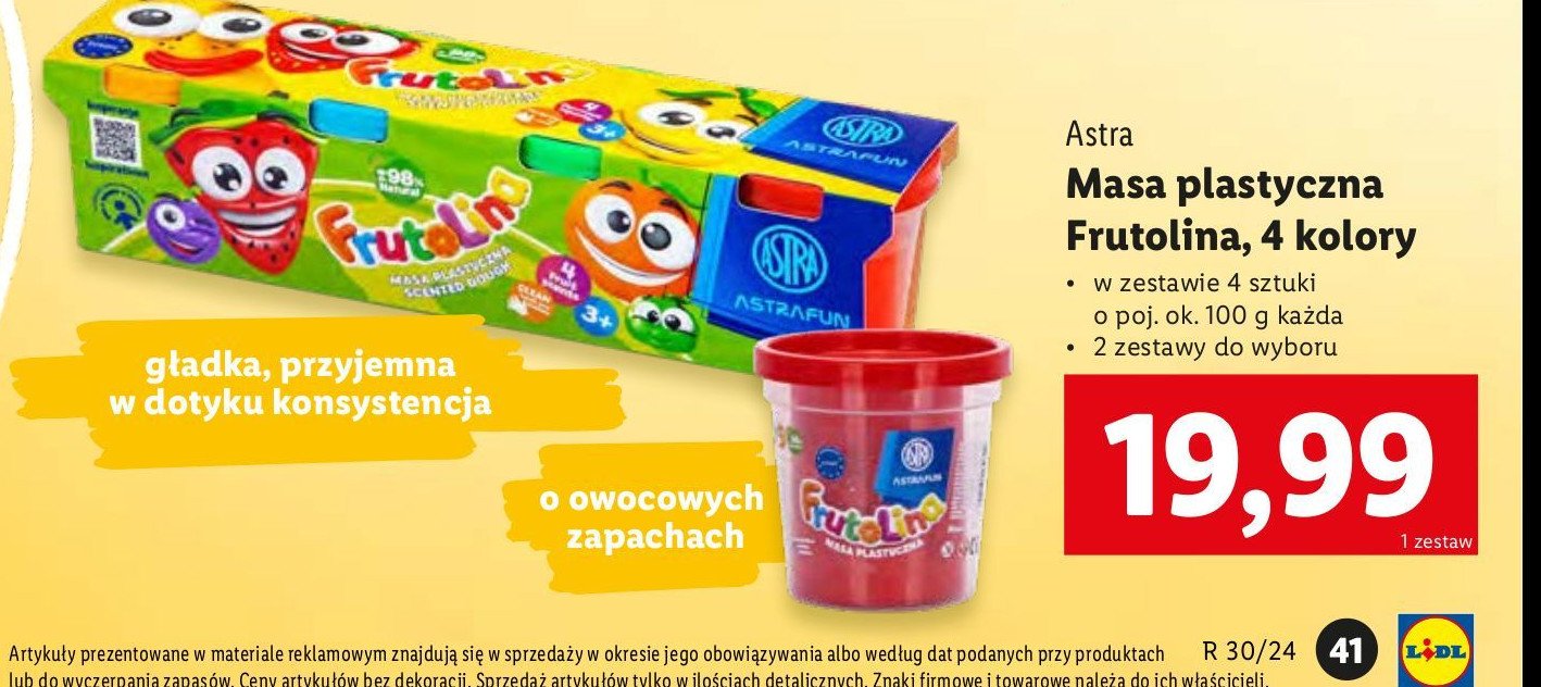 Masa frutolina Astra promocja