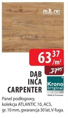 Panel podłogowy DAB INCA CARPENTER kolekcja ATLANTIC 10, AC5, gr. 10 mm promocja w Dobre Dla Domu