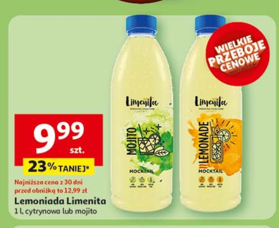 Lemoniada Limenita fresh & cool promocja w Auchan