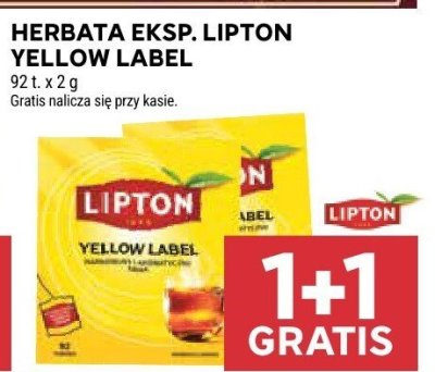 Herbata eksp. Lipton Yellow Label promocja w Stokrotka