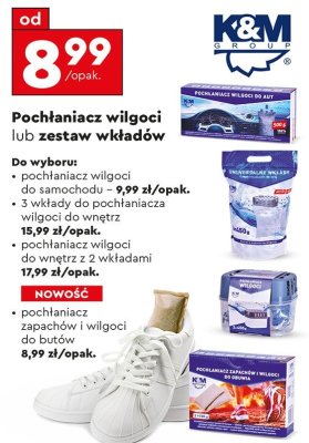 Pochłaniacz wilgoci do wnętrz z 2 wkładami K&M promocja w Biedronka