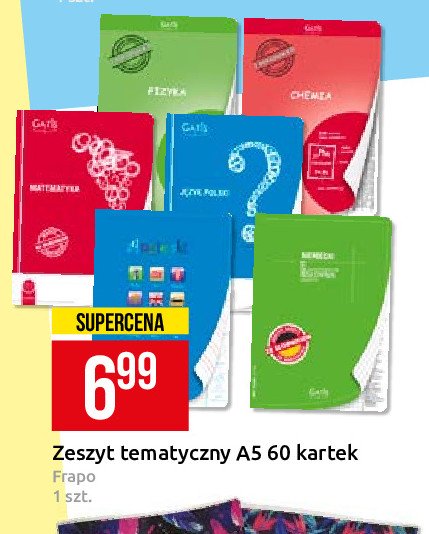 Zeszyt tematyczny a5/60 k. fizyka Frapo promocja
