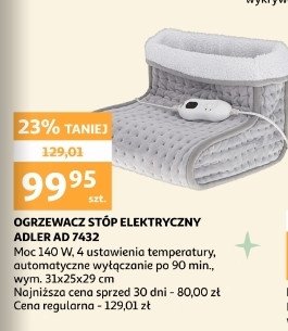 Ogrzewacz do stóp z pilotem ad7432 Adler promocja