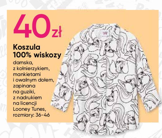 Koszula damska looney tunes 36-46 promocja
