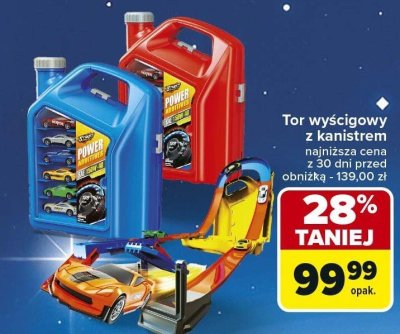 Tor wyścigowy z kanistrem Hot Wheels promocja w Carrefour