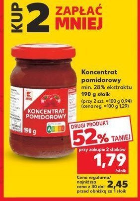 Koncentrat pomidorowy K-classic promocja